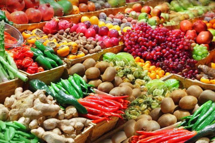 Vente de légumes frais, Montret